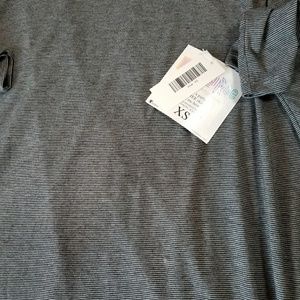 NWT Lularoe Irma XS black microstriped